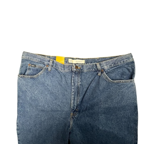 Lee Big & Tall Regular Fit Mens Denim Blue Jeans 44x34 NWT - Picture 2 of 7